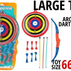12Pc 2 In 1 Archery And Dart Board Set