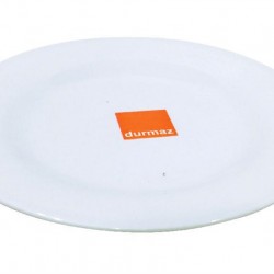 White Melamine 8' Round Side Plate