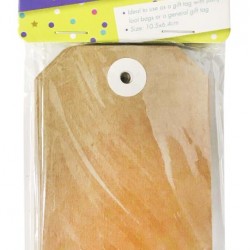 24PK Large D.I.Y Luggage Gift Tags (Brown)