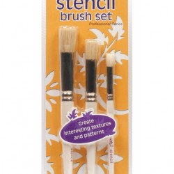 MM Stencil Brush Set 3pc 12/8/4