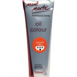 MM Oil Paint 100mls - Orange Red